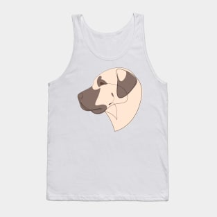 Anatolian Shepherd Dog - continuous line Tank Top